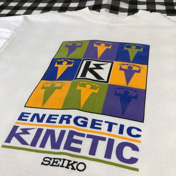 Seiko Energetic Kinetic Japanese Watch Vintage Tee - Picture 2 of 5